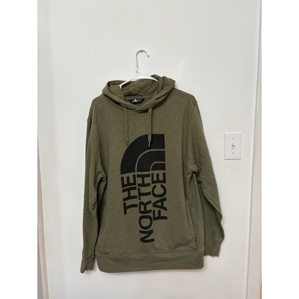 The North Face Hoodie Green Pullover Fleece Sweatshirt Large